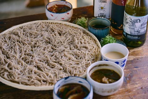 『〆蕎麦 燦々』の蕎麦など
