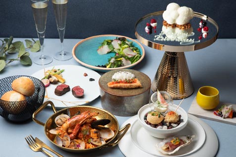『そらとさかなとオイスター Wharf』の料理