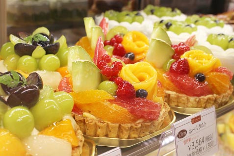 『フルーツピークス』のケーキ
