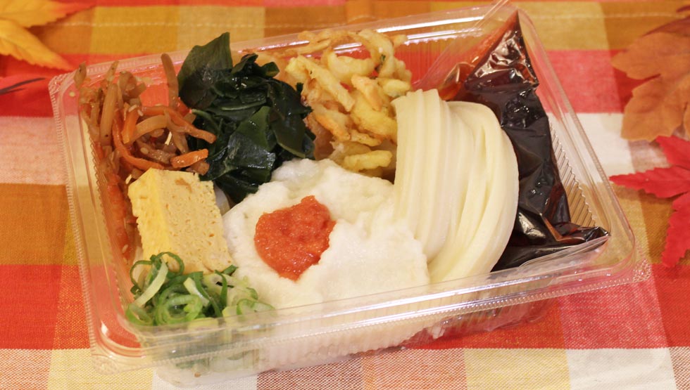 『丸亀製麺』の「明太とろろうどん弁当」